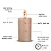 BOLSIUS Rustic Metallic Set of 6 Rose Gold Unscented Pillar Candles Inches –2.75 X 5 Decoration Dinner Wedding Candles – Perfect Use for Home Décor - Church-Spa Candle – Restaurant 130/68m…