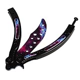 Andux Land Stainless Steel Flip Player Practice Tool with Holes Curved CS/HDD14