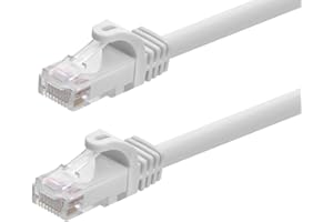 Monoprice Flexboot Cat6 Ethernet Patch Cable - Network Internet Cord - RJ45, Stranded, 550Mhz, UTP, Pure Bare Copper Wire, 24