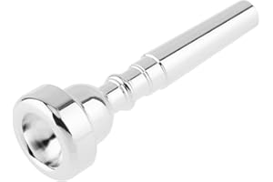 OriGlam Trumpet Mouthpiece Instruments Mouthpiece, Silver Plated Bb Trumpet Mouthpiece Replacement for Beginners Professional