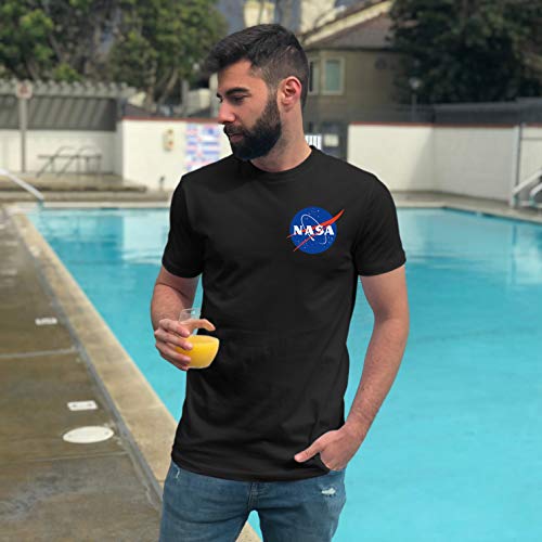 41JMS4VmN L Market Trendz Official Logo NASA I Smaller Upper Left Chest Logo NASA T Shirts for Men - Image 5