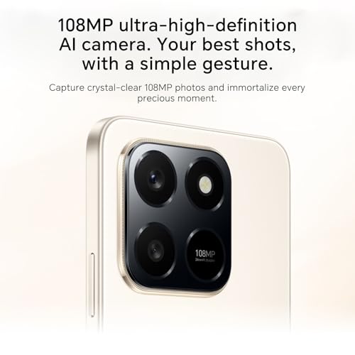 Honor 400 Smart Smartphone 4G 8GB 256GB, 6500mAh Battery, 6.77" IP54 Drop Resistant Screen, 108MP Main Camera, Android 15, Dual SIM, NFC, Black