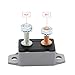Gloaso 2pcs 30 Amps 12V 24V dc Car Trailer Trucks Boat Type 1 Automatic Reset Circuit Breakers w/Cover #10-32 Studs Terminals Replacement