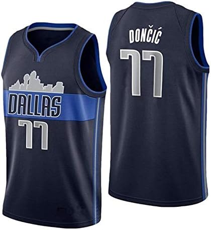 opqrwt Men's_Dallas_Mavericks_Luka_Doncic_Navy_Royal_Swingman_Jersey