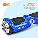 CHO Electric Self Balancing Dual Motors Scooter Hoverboard with Built-in Speaker and LED Lights - UL2272 Certified (4.5 Inch Wheels (No Speaker) Blue)