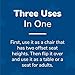 Children's Factory 3-in-1 Cube Chair for Kids, Flexible Seating Classroom Furniture, 4-Pack