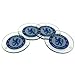 CHELSEA FC Official Glass Coasters RD Blue Club Crest - Set of 4