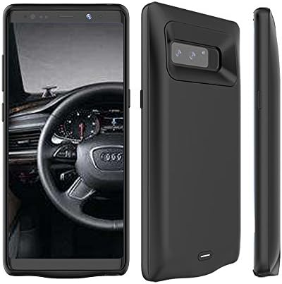 Samsung Galaxy Note 8 Battery Case, 5500mAh External Rechargeable Portable Extended Battery Charger Pack Power Bank Backup Charging Cover Protective Case Shell (Black)