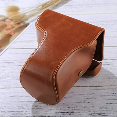 Fenghezhanouzhou Camera Case Full Body Camera PU Leather Case Bag with Strap for FUJIFILM X-E3 (Color : Brown)