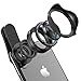 Phone-Camera-Lens-iPhone-Lens, 2 in 1 Lens Kit 0.6X Wide Angle Lens, 20X Macro Lens for iPhone, Pixel, Samsung Galaxy, Android