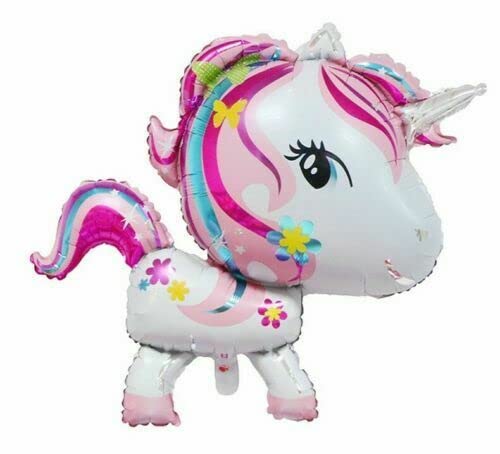 Big Head Unicorn Foil Balloon, 59cm (2 pack) — image 1