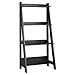 Bush Furniture Alamosa Ladder Bookshelf, Classic Black