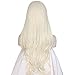eNilecor Platinum Blonde Lace Front Wig Natural Long Wavy Glueless Synthetic Fiber Hair Replacement Wigs for Women 24inch