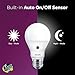 Philips LED Dusk-to-Dawn A19 Frosted Light Bulb: 800-Lumen, 2700-Kelvin, 8-Watt (60-Watt Equivalent), E26 Base, Soft White, 6-Pack