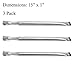 GASPRO Stainless Steel Gas Grill Burner Replacement for Charbroil 640-01303702-3 and Kenmore 146.16222010, Grill Master, Nexgrill & Uberhaus Gas Grill Models (15