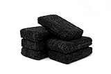 The Rag Company (6-Pack) Premium Grade Black 3 in x 5 in Microfiber Detailing Applicator Sponge
