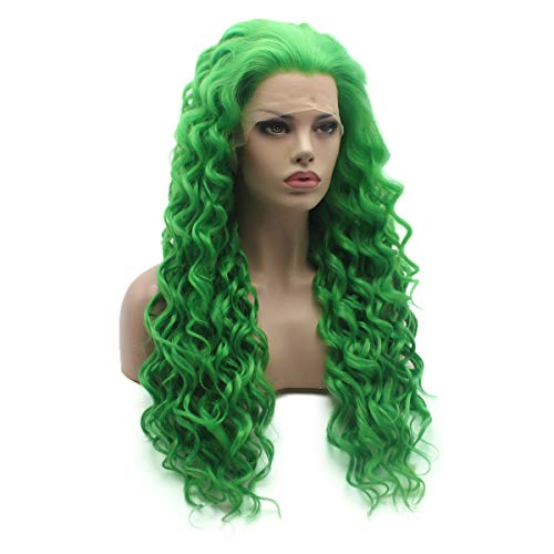 curly green wigs