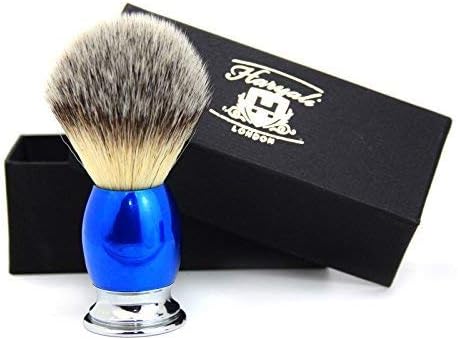 Haryali London, Mens Shaving Brush, Silver Tip Badger Hair Shaving Brush for Men Wet Shaving Cream Brush