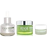 Pistaché Skincare Pistachio Oil Ultimate Face Trio Set | Hyaluronic Acid Face Serum, Eye Cream & Face Moisturizer | Hydrating & Nourishing Skincare