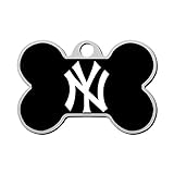 GPZHM Customized New-York-Yankees Logo Pet Tag - Bone Shaped Dog Tag & Cat Tags Pet ID Tag Personalized Custom Your Pet's Name & Number 3D Printing