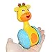 Bluelans Cartoon Giraffe Tumbler Doll Roly-Poly Baby Toys Cute Rattles Ring Bell Newborns 3-12 Month Early Educational Toy for Baby Boys and Girls Xmas Birthday Gifts Stocking Fillers Colorful