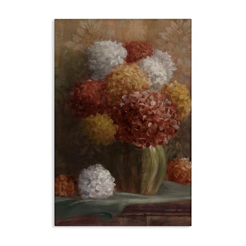 Stupell Industries Warm Tone Hydrangea Crop Canvas Wall Art, design by Danhui N…
