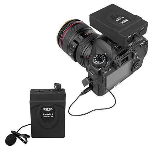 image for pangshi BOYA BY-WM5 Wireless Lavalier Microphone System for iPhone Sam