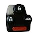 KEMANI Uncut Blank Flip Remote Key Case Fob Shell Folding Fob 4 Buttons for Honda Accord Civic Pilot With Button Pad