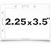 MIFFLIN Convertible Name Badge Holder, Horizontal or Vertical, No Zipper 2.25 x 3.5 Inch (100 Pack)