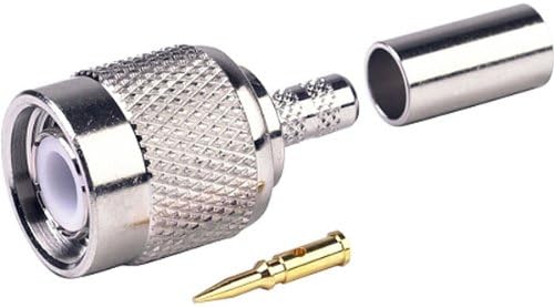RF Industries TNC Male Crimp Connector for RG58A/U