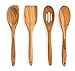 RSVP International Olive Wood Slotted Spoon, 12