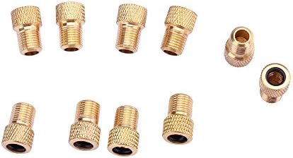 TinFmoon 10Pcs Presta to Schrader Converter Bike Bicycle Valve Adaptor Tube Pump Tools