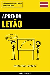Livro Aprenda Letão - Rápido / Fácil / Eficiente: 2000 Vocabulários Chave