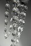 Magnificent Crystal 6 Feet Clear Sparkly Acrylic Beaded Chandelier Lamp Chain, By Crystalplace