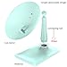 RUIXINLI Makeup Mirror with Rechargeable LED Lighting (USB Charger) - Round Shaped Touchscreen Dimmable LED light Vanity Mirror (Mint Green)
