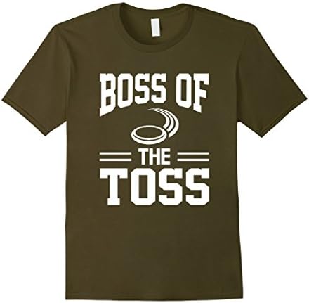 Mens Boss Of The Toss Disc Golf Problem T-Shirt Small Olive