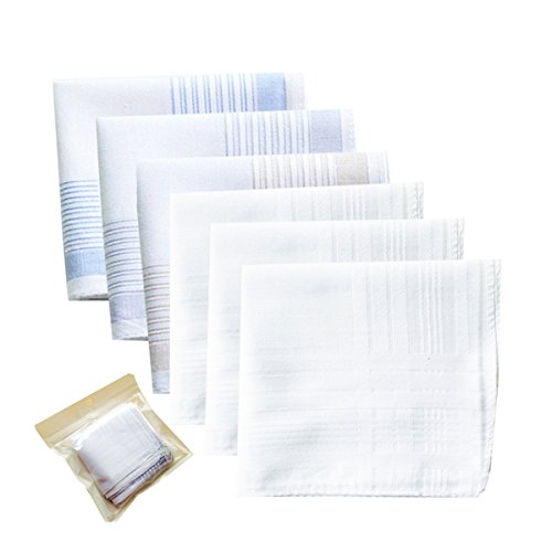 MZLIU Mens Fashion 100% Cotton Hankerchiefs Gift Set
