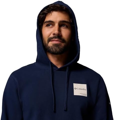 Columbia Trek Hoodie, Fleece mit Aufdruck, Abenteuerbereites Stretch, Verstellbare Kapuze, Baumwollreiches Jersey, Gerippte Kanten, Kängurutasche - Herren