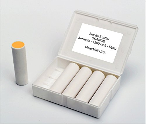 MeterMall S104O ORANGE Colored Smoke Emitter Cartridges, 3-4 min, 1200 cu ft …