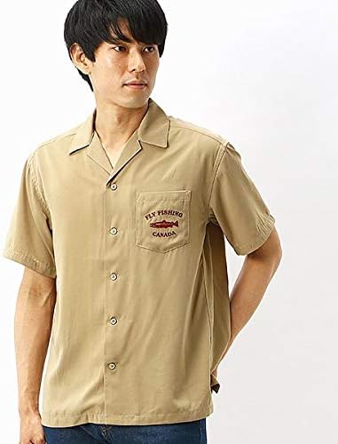 Amazon コールアンドレスポンス Fishing開襟半袖シャツ 03ベージュ 04 L シャツ 通販