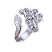 Noble Jewelry 925 Silver Women Ring Cool Dragon Open Free Yards