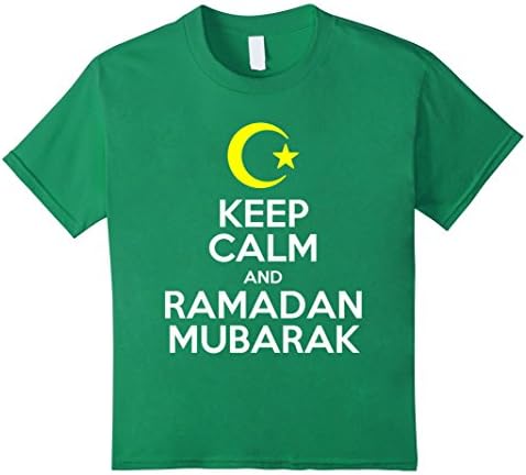 unisex-child Keep Calm And Ramadan Mubarak T-Shirt 4 Kelly Green
