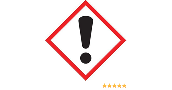 Accuform LZH607PS2 GHS Label,Exclamation Point Pictogram,1