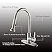 HOMELODY Pull Out Kitchen Faucet with 2 Pull Down Spray head replacement, Single Handle 1 or 3 Hole Desk Mounted High Arc Brushed Nickel Swivel 360° Kitchen Faucet
