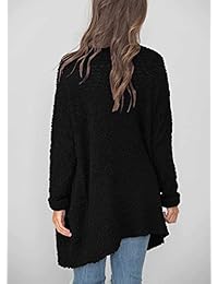 Ru Sweet - Chaqueta de punto para mujer, manga larga, suave, con bolsillos