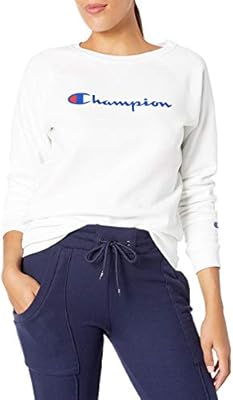 champion women's powerblend boyfriend crew pullover