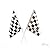 AVAIL NOW! 24 Party Favors RACING Nascar Race Car MINI Black White CHECKERED FLAGS