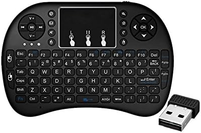 Jascenic Wireless Keyboard,2.4GHz Portable Mini Wireless Keyboard with Touchpad Mouse for Android TV BOX,PC,PAD,XBOX 360,PS3,HTPC,IPTV