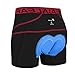 baleaf Men's 3D Padded Bike Shorts Cycling Underwear MTB Liner Road Biking Bicycle Clothes Red XL