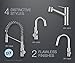 Kraus KPF-2610SS Modern Mateo Single Lever Pull Out Kitchen Faucet, Stainless Steel
